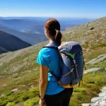 등산 필수 간식 추천 - **Prompt:** A Portuguese hiker, a woman in her late 20s, with a healthy and energetic appearance, pa...